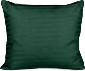 Pamut-szatén damaszt párnahuzat 70x80 sötétzöld