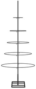fekete fém karácsonyfa dekorációhoz 125 cm