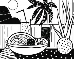 Poszter 50x40cm Trópusi játék