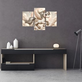 Kép - Egyszarvú a felhőkben (90x60 cm)