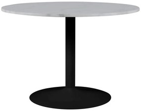 Tarifa márvány étkezőasztal 110 cm fehér-fekete