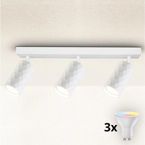 Brilagi - LED RGBW dimmelhető spotlámpa SELE DIAMANT 3xGU10/6W/230V Wi-Fi fehér