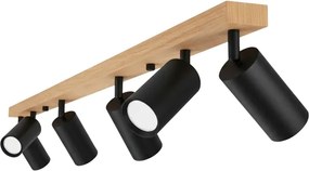 Brilagi - Irányítható spotlámpa SELE 6xGU10/30W/230V fekete/tölgy dekor