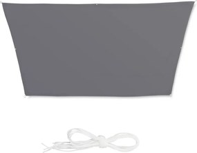 teraszvitorla téglalap alakú trapéz szürke 3x4x2x2m