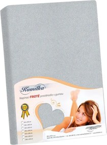 Bellatex frotté lepedő közepes szürke, 200 x 220 cm