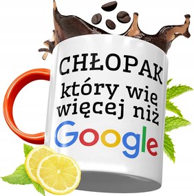 Narancssárga Bögre Fiúnak Tökéletes Ajándék fényképes nyomattal