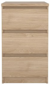 Natúr színű komód tölgyfa dekorral 40x70x50 cm Naia – Tvilum