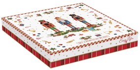 Porcelán diótörő desszertes tányér szett Vintage Nutcracker 2 db