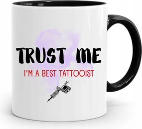 Tetováló Bögre Fekete, fényképes nyomtatással