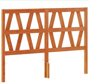 vidaXL viaszbarna tömör fenyőfa fejtámla 135 cm