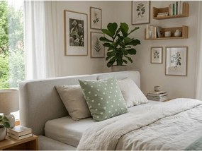 Pamut párnahuzat SAGHEARTS POLY 45x45 cm, zöld