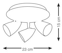 Markslöjd 106319 - Spotlámpa CIRO 3xGU10/35W/230V
