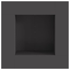 Tűzrakó Fekete 80 x 80 x 40 cm Hidegen hengerelt acél
