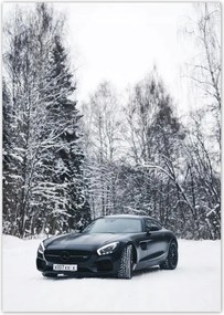 Poszterek A4 Pion Fekete Mercedes Tél