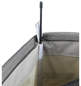 WENKO 3450117100 - Szennyeskosár CORNO 18,5x60 cm bézs/fekete