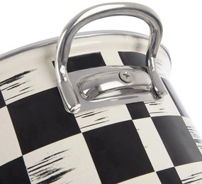 Orion Smaltovaný hrnec Šachovnice Lem , 3 l, pr.20 cm