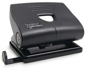 Lyukasztó, kétlyukú, 22 lap, antibakteriális, RAPESCO 820-P, fekete (IRPF8700B1)