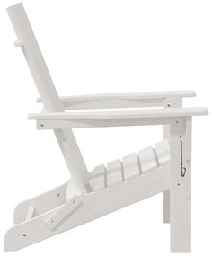 összecsukható Adirondack szék Fehér 74.5x80.5x90 cm HDPE