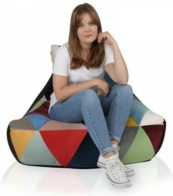 Babzsák Keiko M Mix Magic Velvet TiaHome - Barna