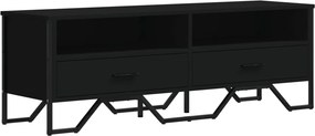 vidaXL fekete szerelt fa TV-szekrény 122 x 34 x 41 cm