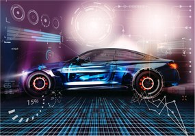 Fotótapéta flizelina Bmw M4 Gts Dinamika és sebesség Loft stílus 416x290 +ragasztó