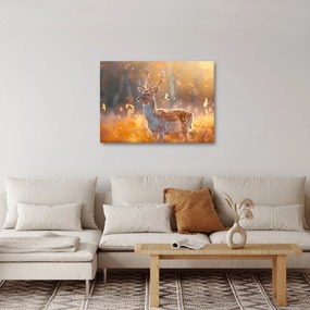 Kép - Szarvas a mezőn (70x50 cm)