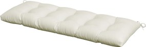 Outsunny Pad a Padokhoz 128x48x8 cm Kertipad Matrac 2 Rögzítő Kábellel Vízálló és UV 50+ Védelem Kerti Hintához Krém | Aosom