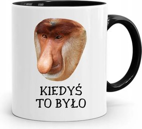 Bögre Fekete Hordozó Janusz Régen Ajándék Volt, fényképes nyomattal