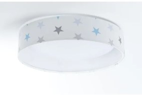 GALAXY KIDS LED/24W/230V dimmelhető csillagos fehér/szürke/kék + DO