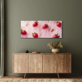 Kép - Eprek buborékokban (120x50 cm)