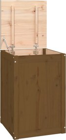 vidaXL mézbarna tömör fenyőfa szennyestartó láda 44 x 44 x 66 cm