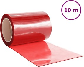 vidaXL piros PVC ajtófüggöny 300 mm x 2,6 mm 10 m