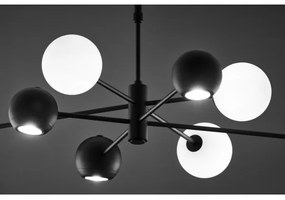 Jupiter 1998 - Csillár rúdon MOKA 4xGU10/10W/230V + 4xG9/10W/230V fekete/fehér