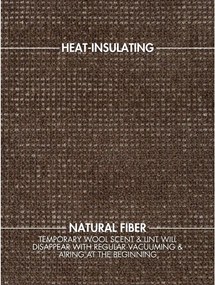 Barna kézi szövésű gyapjú szőnyeg 120x170 cm Greenwich – Ted Baker