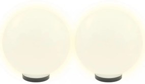 2 db LED gömblámpa 30 cm PMMA