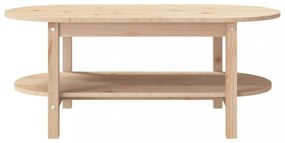 tömör fenyőfa dohányzóasztal 110 x 55 x 45 cm
