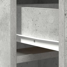 Magasfiú fiókkal Beton szürke 40 x 40,5 x 135 cm Faanyag