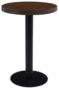 sötétbarna MDF bisztróasztal 60 cm
