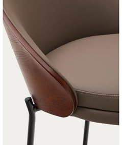 Barna bárszék (ülésmagasság 77 cm) Eamy – Kave Home