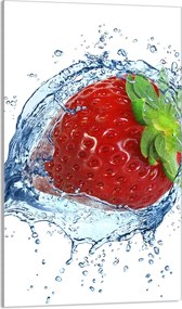 Üveg Vágódeszka 30x52 Eper a Konyhába