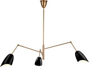 Step Into Design RAGNO ST-8625P black Plafonlámpa 3x40w/E27 IP20