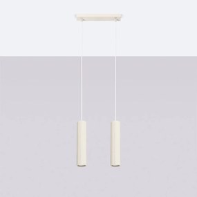 Krémszínű függőlámpa Gleam – Sollux