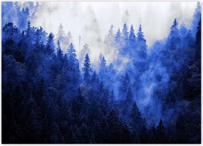 Poszterek 70x50 Kék táj Hegyek