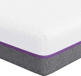 vidaXL Matrac Fehér és Szürke 80 x 160 cm Jacquard szövet