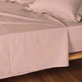 Rózsaszín pamut lepedő 240x300 cm Lina – douceur d'intérieur