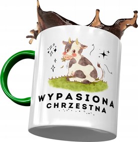 Zöld Bögre Keresztanyának Születésnapra Ajándék Nyomtatott Fotóval