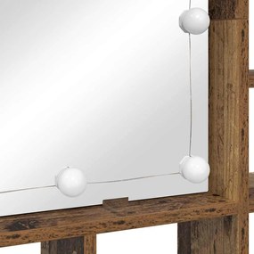 Tükörszekrény polcokkal Régi fa 91 x 15 x 76.5 cm Faanyag