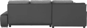 Sarokülőgarnitúra, szürke, TRAMP