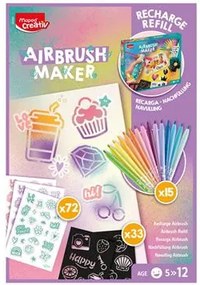Kreatív festékszóró utántöltő, MAPED CREATIV Airbrush Maker, pasztel színek (IMAC906980)
