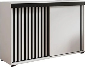 Malani 140 Tolóajtós Komód 140cm, Fehér